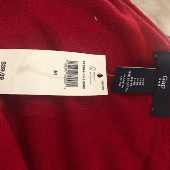 NWT Gap Red Open Front Sweater - Picture 3 of 4